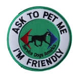 "Ask To Pet Me" Patch - Service Dogs America